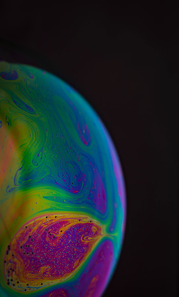 Close up, bubble, texture, colorful HD phone wallpaper
