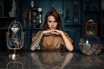 Striking Model Portrait: Elegant Woman in High Definition, woman, model HD wallpaper