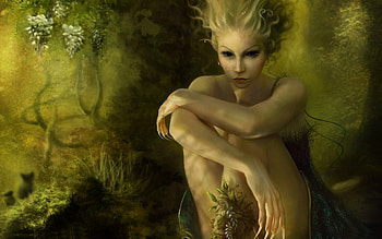 Faerie backgrounds, Whimsical fairy art, Enchanted forest illustrations, Fantasy creature HD wallpaper