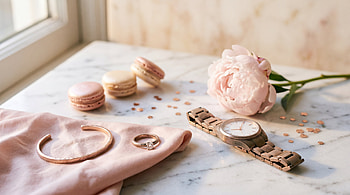 Rose Gold Elegance —, Rose Gold, Watch HD wallpaper