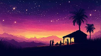 Serene Nativity Scene - Ultra, religious, nativity, silhouette HD wallpaper