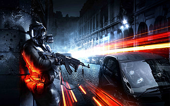 Battlefield 3, night, soldier, battlefield, dark, war, adventure, action, video game, weapon, , fire HD wallpaper