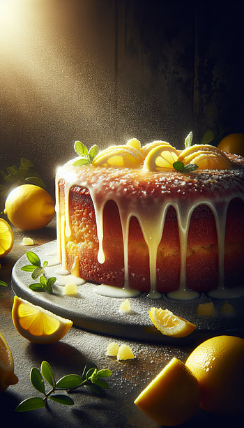 Luscious Lemon Drizzle Cake, cake, lemon, dessert HD phone wallpaper