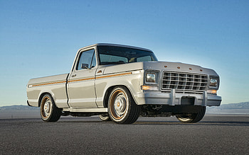 2021, Ford F-100 Eliminator concept, , front view, exterior, white F-100 Eluminator, American cars, Ford HD wallpaper