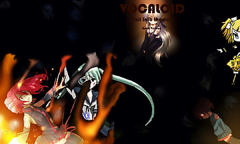 VOCALOID Fall into the fire rock version, baxterblue24, anime, hop, other, hopcs4, vocaloid, fall into the fire HD wallpaper