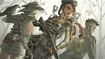 Crypto (Apex Legends), Loba (Apex Legends), Bloodhound (Apex Legends), video game, Apex Legends HD wallpaper