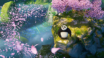 Kung Fu Panda 4 Po | Enchanting Spring Blossom Theme, movie, Kung Fu Panda 4, Po (Kung Fu Panda) HD wallpaper