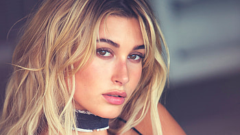 Hailey Baldwin, blonde, brown eyes, famous model HD wallpaper