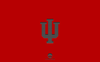 Indiana Hoosiers, red background, American football team, Indiana Hoosiers emblem, NCAA, Bloomington, USA, American football, Indiana Hoosiers logo HD wallpaper