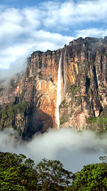 Venezuela, Earthangel Falls, Angel Falls HD phone wallpaper