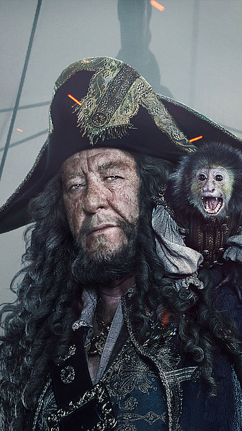 Barbossa, Dead Men Tell No Tales, Sony Xperia HD phone wallpaper
