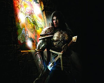 Arthur Pendragon, King, Warrior, Stained glass, Excalibur HD wallpaper