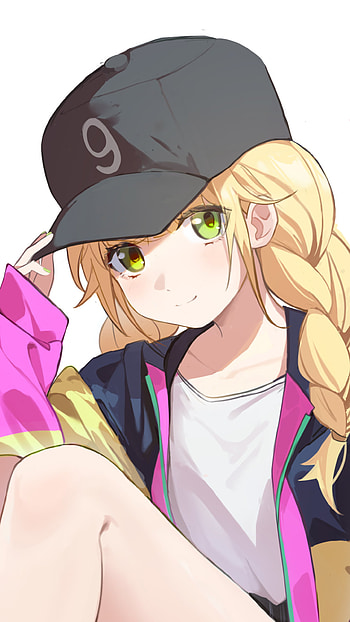 Paripi Koumei, tsukimi, eiko, blonde, girl, anime HD phone wallpaper