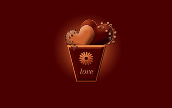 Love, hearts HD wallpaper