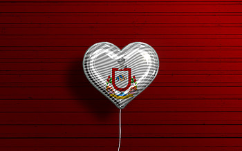 I Love Colima, , realistic balloons, red wooden background, Day of Colima, mexican states, flag of Colima, Mexico, balloon with flag, States of Mexico, Colima flag, Colima HD wallpaper