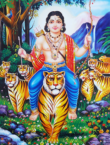 Aayappa, art, mural HD phone wallpaper