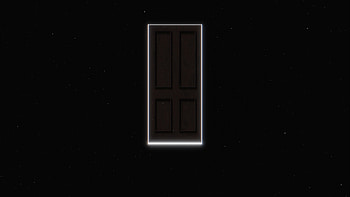 Universe, Dark, Glow, Door, Portal HD wallpaper