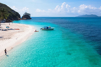 Rawa Island paradise, Tropical beach, Singapore getaway, Crystal clear waters HD wallpaper