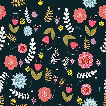 Flowers, Art, Leaves, Pattern, Texture, Textures, Branches HD phone wallpaper