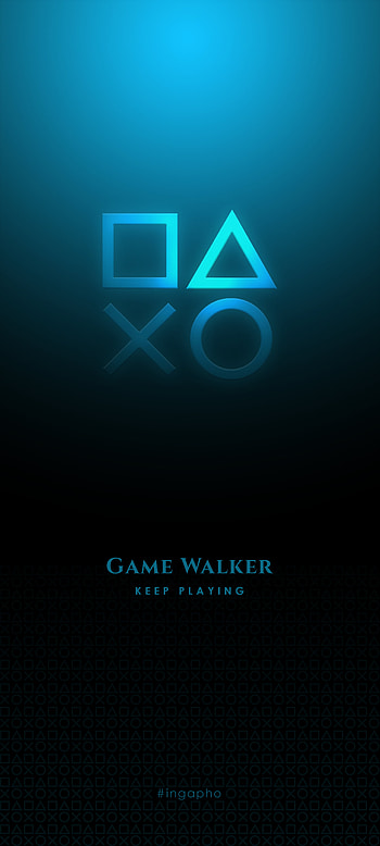 Playstation symbols, ps4, game, gaming, ps, ps5, blue, ingapho HD phone wallpaper