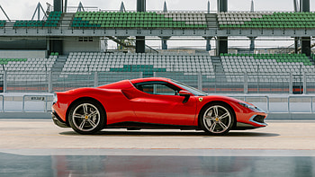 Side View, Red, Ferrari 296, Ferrari, GTS, Assetto, Fiorano, Car, 2022, 2 Cars HD wallpaper