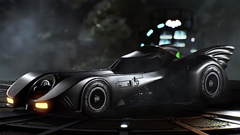 Batman 1989 Batmobile, batmobile, Michael Keaton, Arkham Knight (DC Comics) HD wallpaper