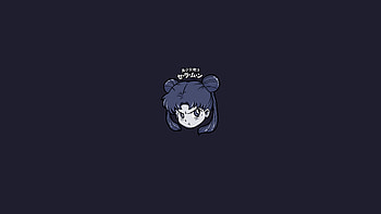 Lunar Minimalism: Sailor Moon, Anime, Sailor Moon, minimalist anime HD wallpaper
