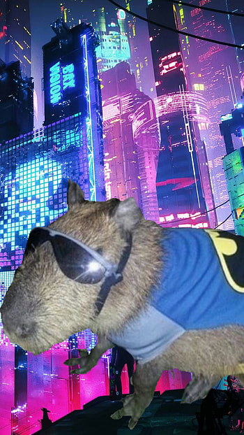 Capybra dril, capibara, whiskers, capybara, world, somalian_drill, drill HD phone wallpaper