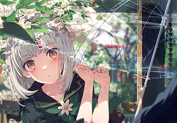 Anime Girl in Bloom: Captivating Visual Elegance, Anime, girl, anime girl HD wallpaper