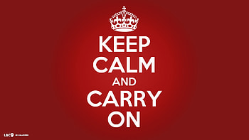Keep Calm And Carry On White HD wallpaper