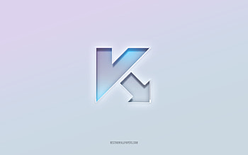 Kaspersky logo, cut out 3d text, white background, Kaspersky 3d logo, Kaspersky emblem, Kaspersky, embossed logo, Kaspersky 3d emblem HD wallpaper