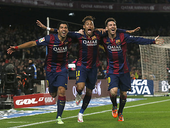 Trio msn, Neymar, Lionel Messi, Luis Suárez, FC Barcelona HD wallpaper