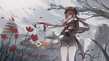 Hu Tao, Hu Tao, video game, Genshin Impact HD wallpaper