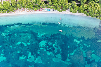 Nature, Sea, Beach, View From Above, Coast HD wallpaper