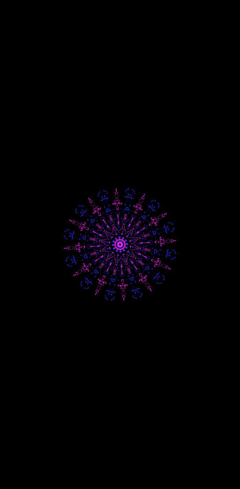 Out there, art, pink, blue, symmetry, meditation, cool, design, boho, mandela HD phone wallpaper