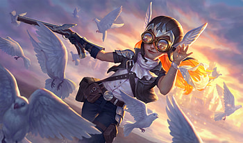 Hermes, wings, dove, bird, dan feijiding, fantasy, boy, game, luminos HD wallpaper