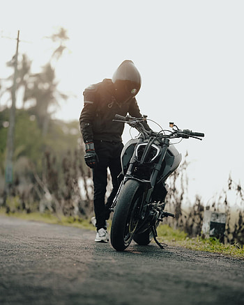 DUKE 390, motorcycle, sky HD phone wallpaper