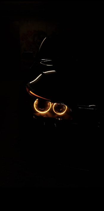Bmw e60, bmwe60, e61, headlamp, auto, motor_vehicle, car, angel, eyes HD phone wallpaper
