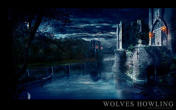 Rivers, Art, Night, Architecture, Castles HD wallpaper