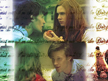 Trust Me, british, the doctor, amy pond, karen gillan, time travel, tardis, timey wimmy, bbc america, doctor who season five, doctor who, matt smith, bbc, amazing HD wallpaper