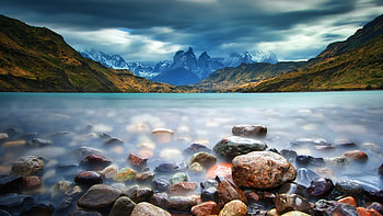 Torres del Paine National Park, Cuernos del Paine, Windows 10 spotlight, Chile HD wallpaper