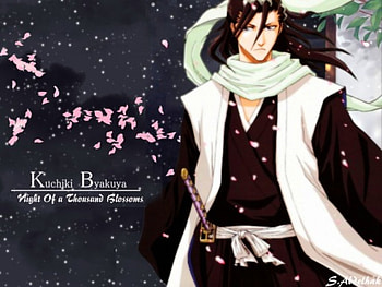 Night Of a Thousand Blossoms, bleach, kuchiki byakuya HD wallpaper