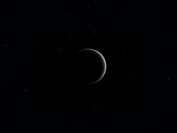 Universe, Stars, Moon HD wallpaper