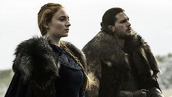 Jon Snow and Sansa Episode 9, jon-snow, sansa-stark, game-of-thrones, tv-shows HD wallpaper
