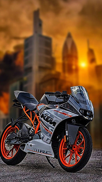 Ktm Bike , Beautiful, Sunset, background HD phone wallpaper