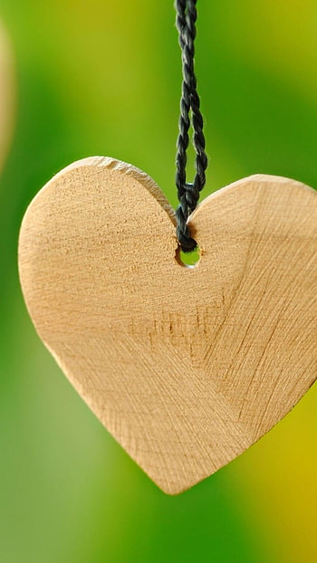 Best Love, Wooden Heart HD phone wallpaper