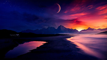 Eternal Twilight, artist, artwork, digital-art, deviantart HD wallpaper