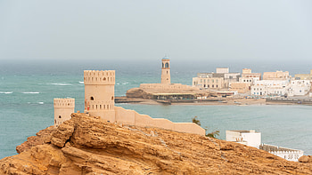 Sur, Oman, Arabian lighthouse, Coastal beauty HD wallpaper