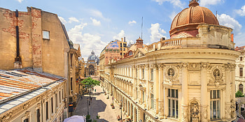 Bucharest Old Town, Romania HD wallpaper