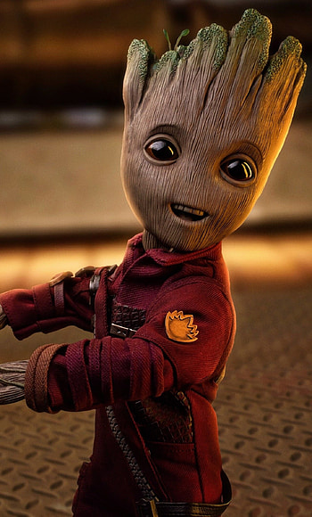 Baby Groot, Jacket, Marvel, Avengers HD phone wallpaper